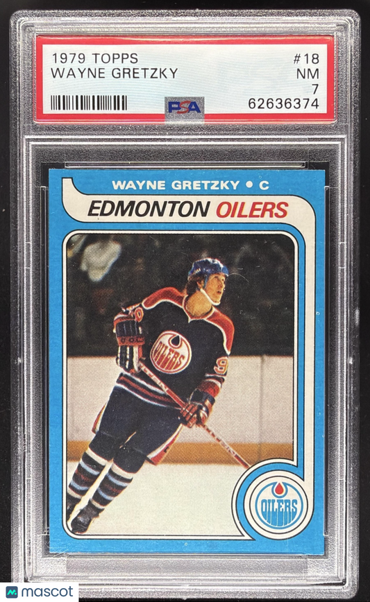 1979-80 Topps Wayne Gretzky #18 RC PSA 7