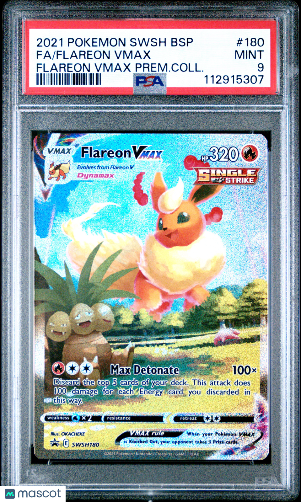 2024 Pokemon 9 Color Gathering: Friend Flareon VMAX #021/132 PSA