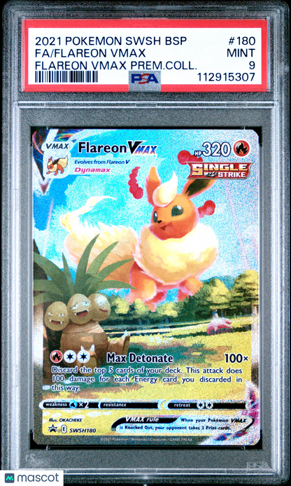 2024 Pokemon 9 Color Gathering: Friend Flareon VMAX #021/132 PSA