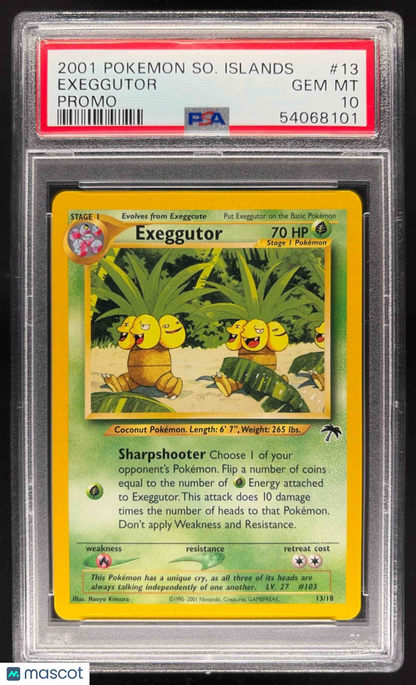 2001 Pokemon Southern Islands Exeggutor #13/18 PSA 10