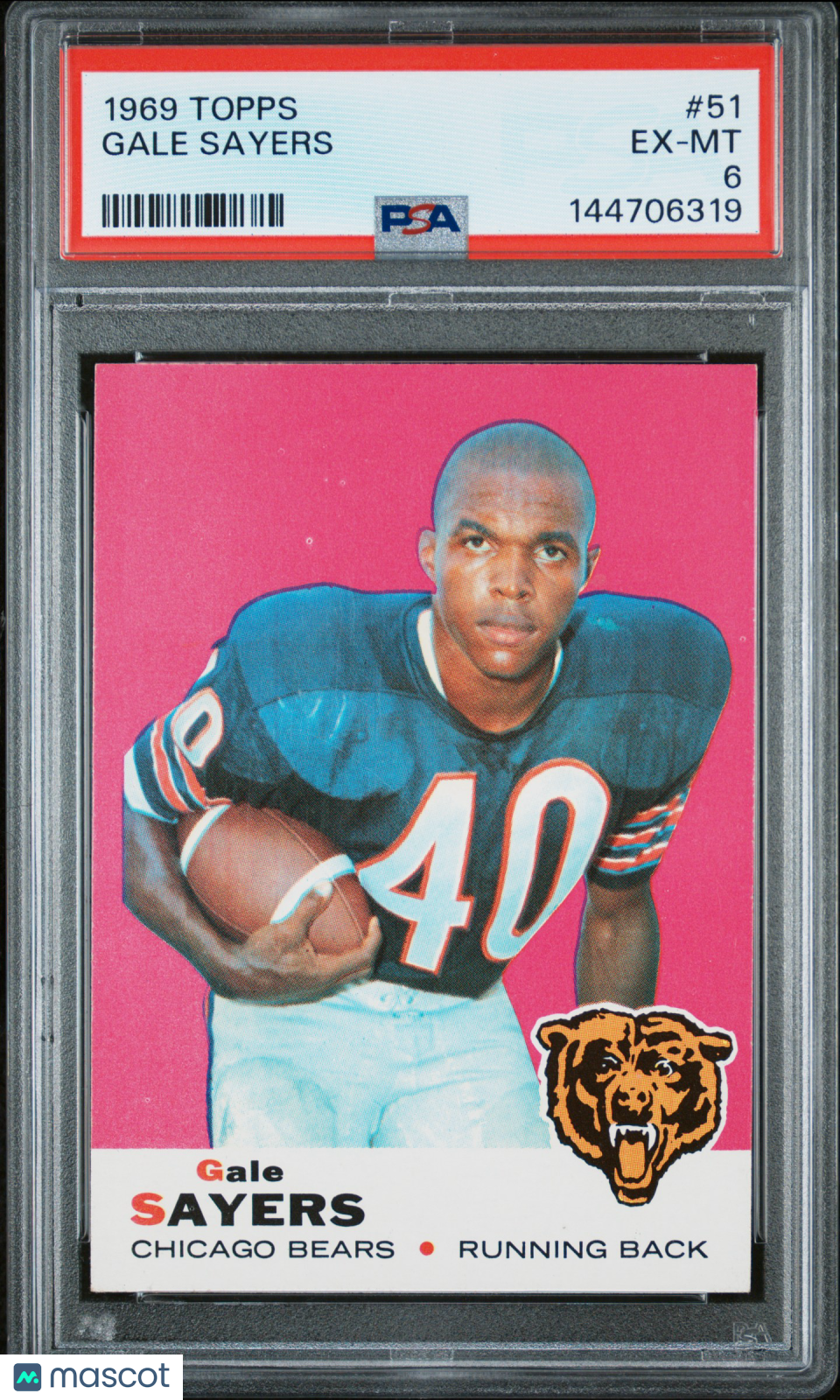 1969 Topps Gale Sayers #51 PSA 6