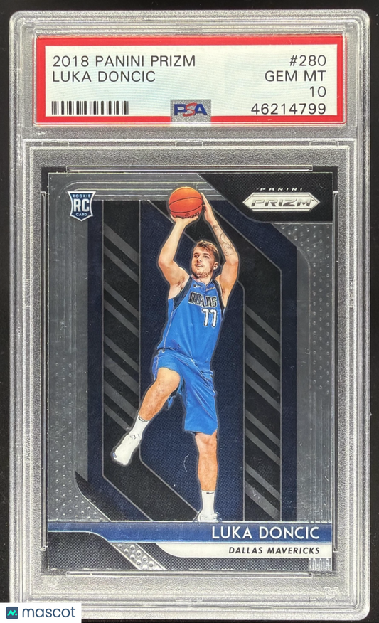 2018-19 Panini Prizm Luka Doncic #280 RC PSA 10