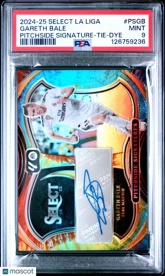 2024-25 Select La Liga Gareth Bale Tie Dye Auto PSA 9