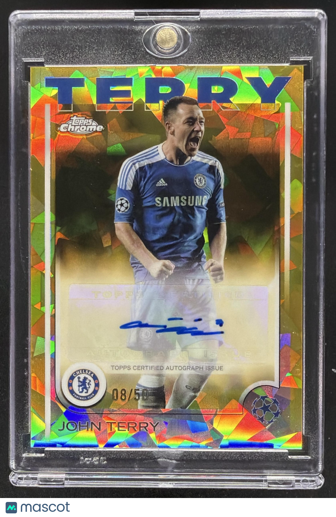 2024 Topps Chrome Sapphire UEFA Club John Terry #CA-JT Auto Gold /50