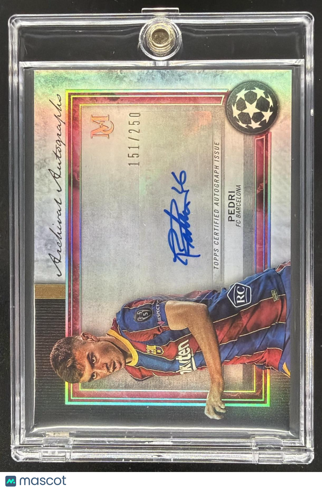 2021 Topps FC Barcelona Team Set Pedri #AU-P Auto 151/250