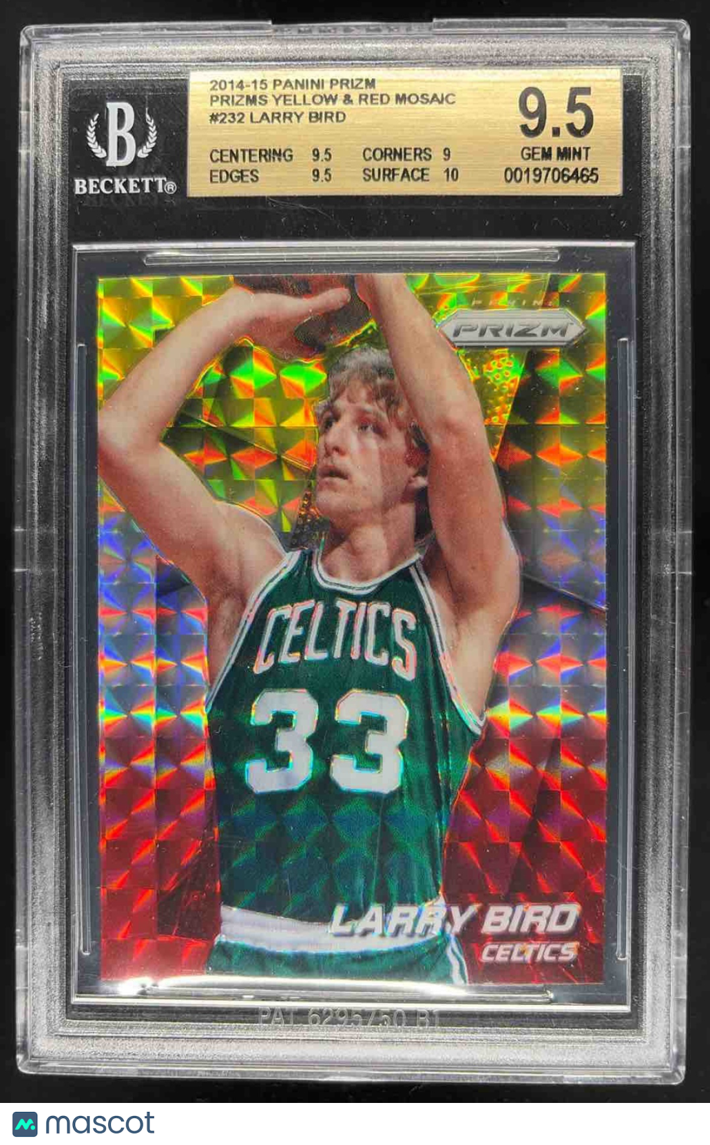 2014-15 Panini Prizm Larry Bird #232 BGS 9.5