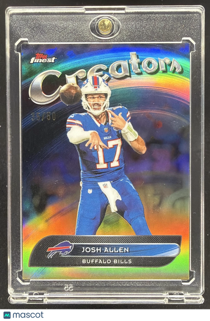 2025 Topps Finest Josh Allen #CR-4 Creators Gold Refractor 35/50