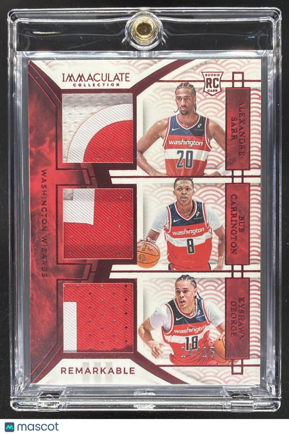 2024-25 Panini Immaculate Collection Alexandre Sarr #18/99 RC