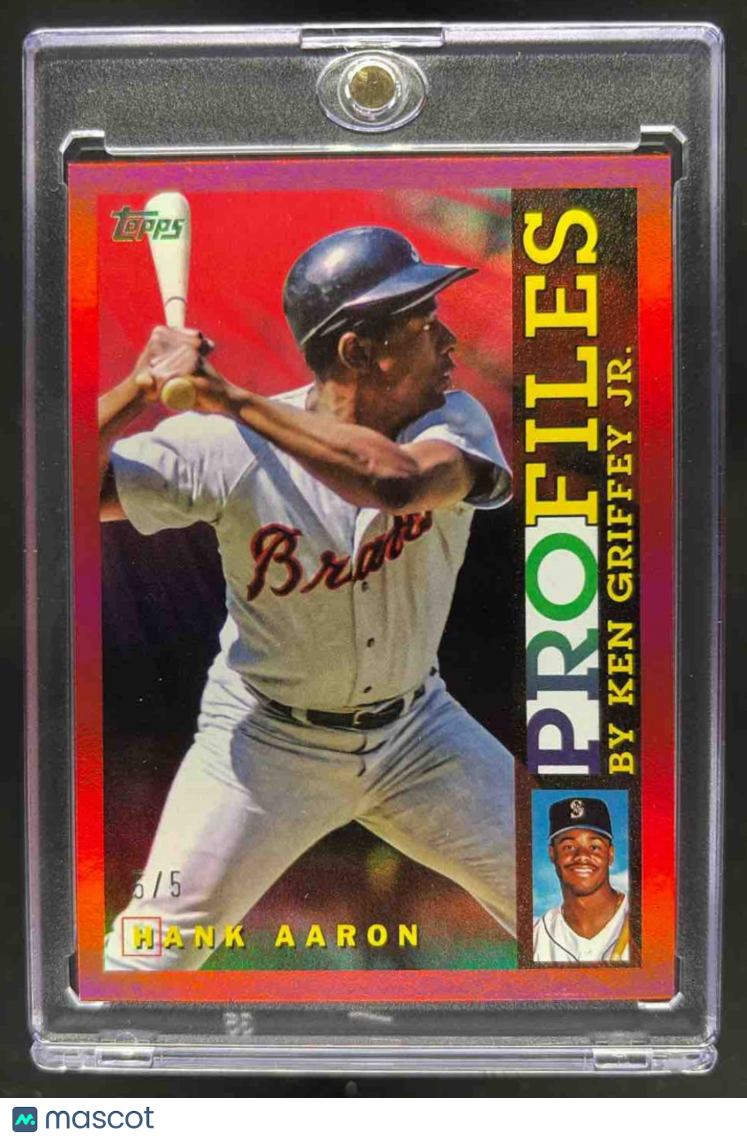 2026 Topps Hank Aaron #TP-3 Profiles Red Foil 5/5