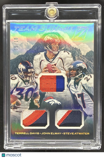 2020 Panini Zenith John Elway Steve Atwater Terrell Davis #TS Team Summit /10