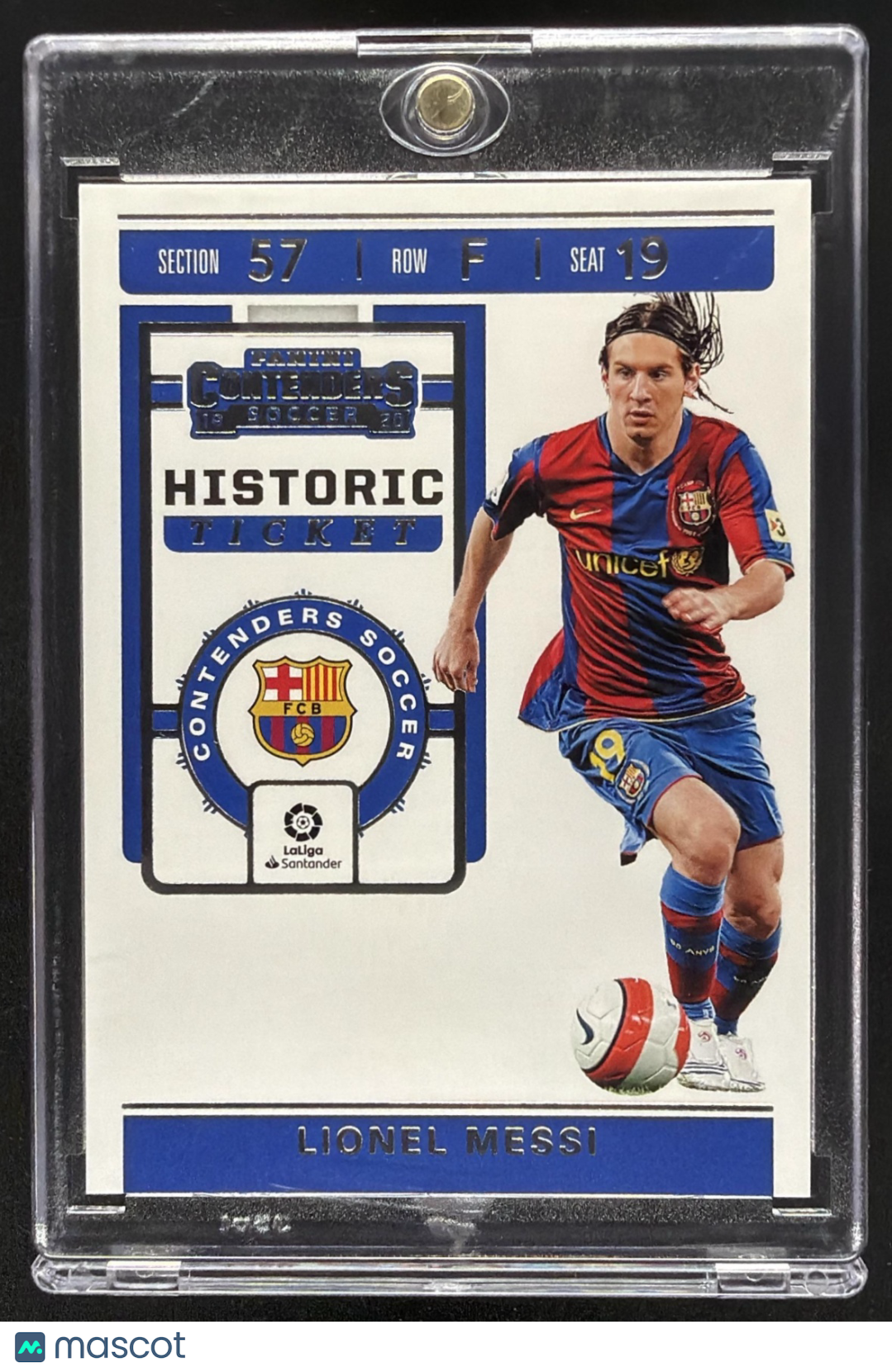 2019-20 Panini Contenders Lionel Messi Historic Ticket