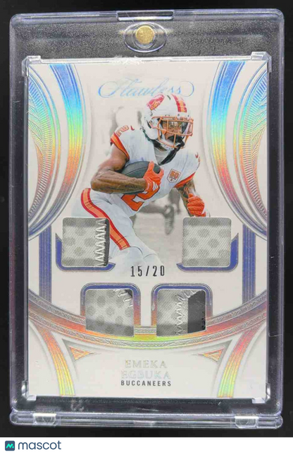 2025 Panini Flawless Emeka Egubka Rookie Quad Patch /20