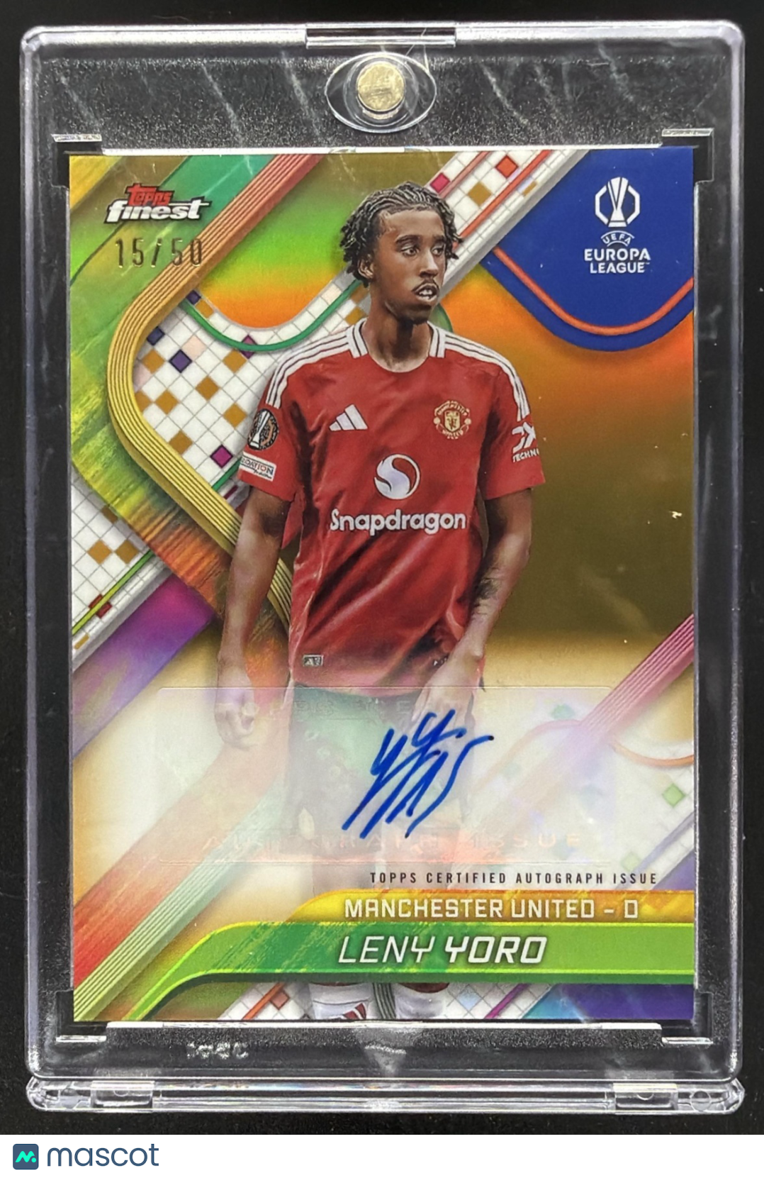 2025 Topps Finest Leny Yoro Auto Gold /50