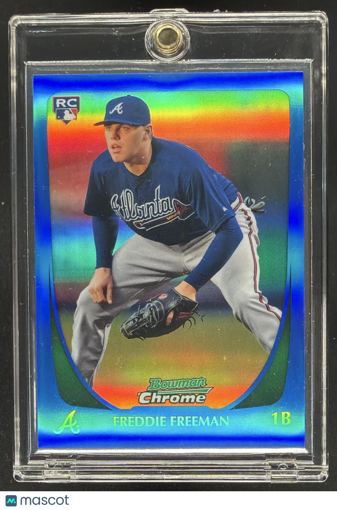 2011 Bowman Chrome Freddie Freeman #185 Blue Refractor 55/150 RC