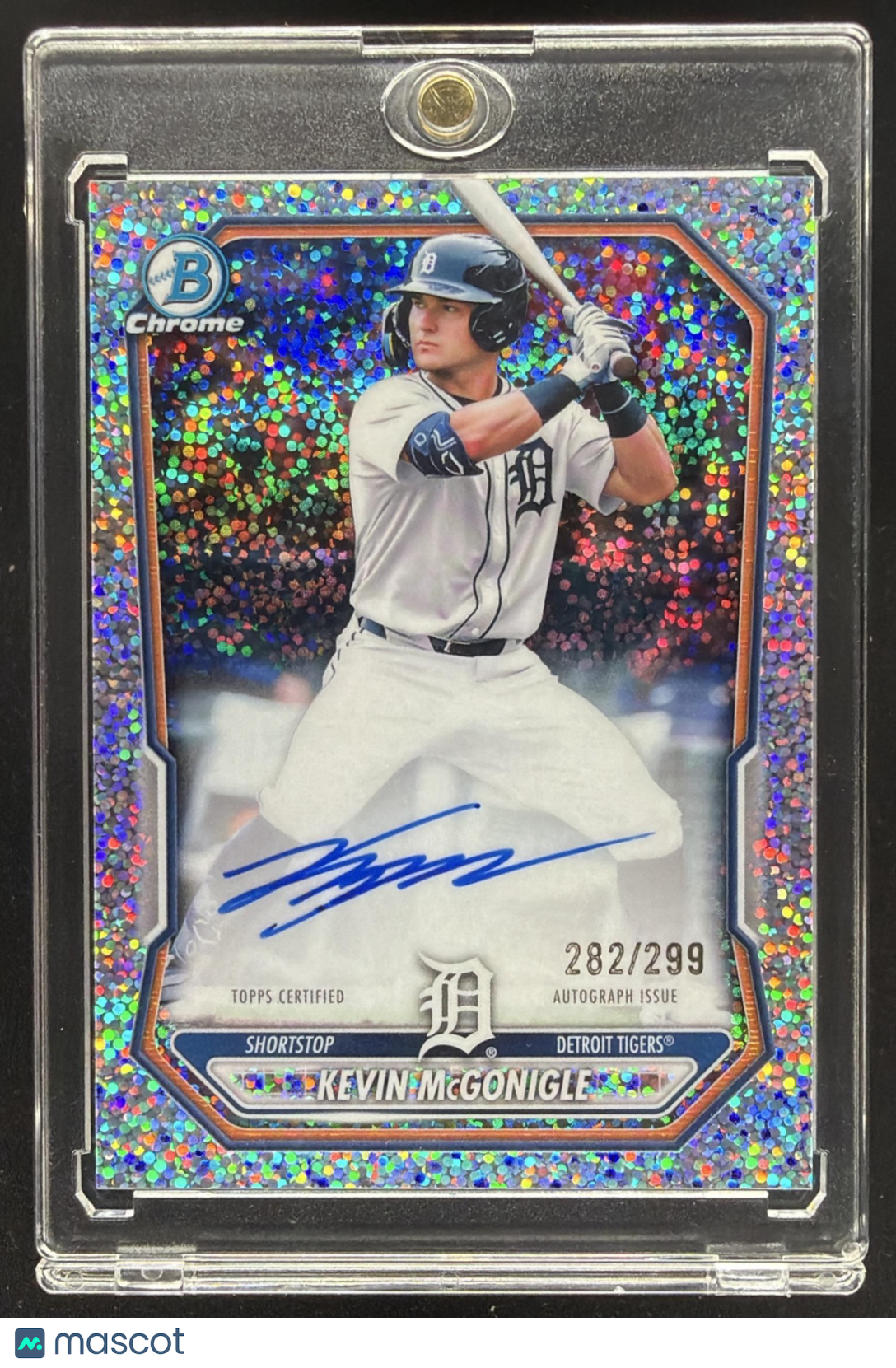2026 Bowman Kevin McGonigle #CPA-KMC Chrome Prospect Auto Speckle Refractor /299