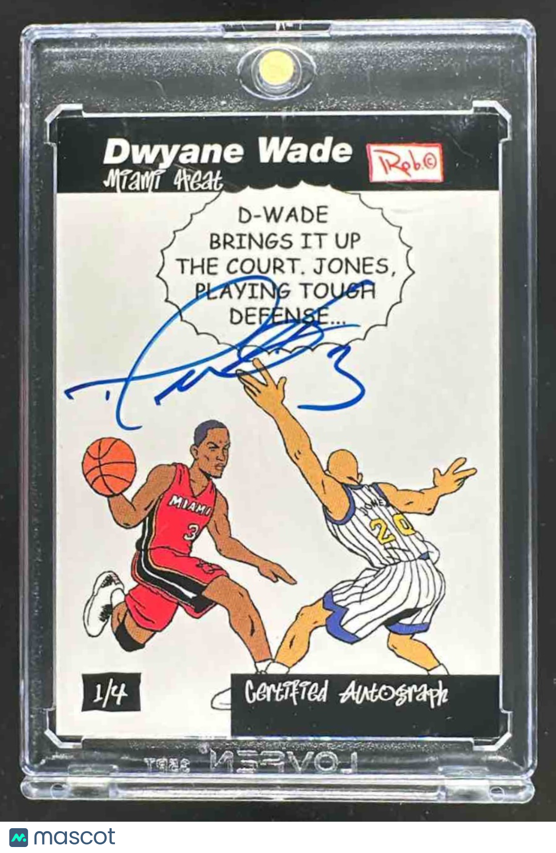 2005 Topps 52' Comic Card Dwyane Wade Auto /49