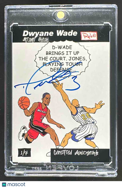 2005 Topps 52' Comic Card Dwyane Wade Auto /49