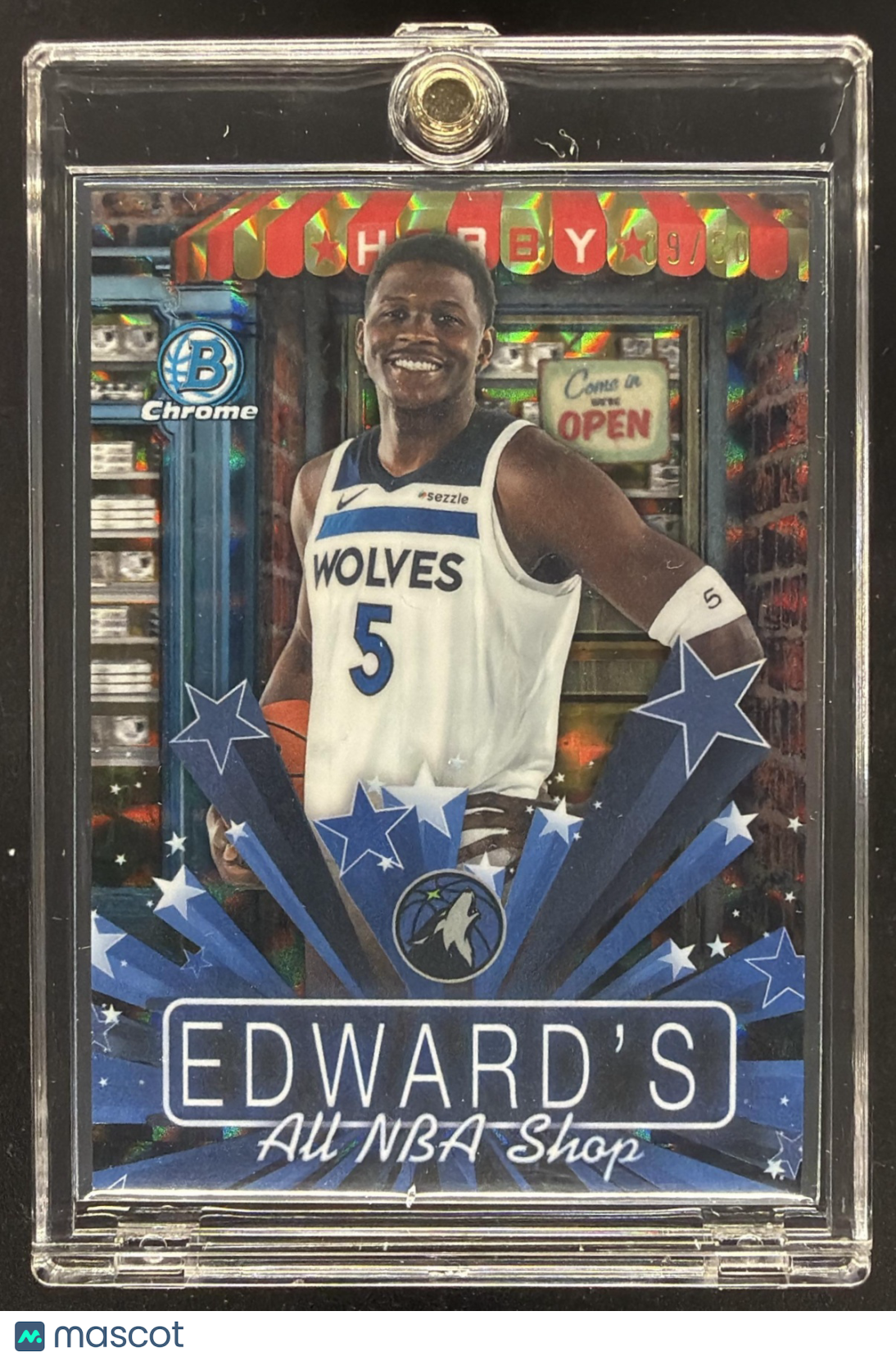 2025 Bowman Chrome Anthony Edwards #HS-14 Gold Geomertic /50