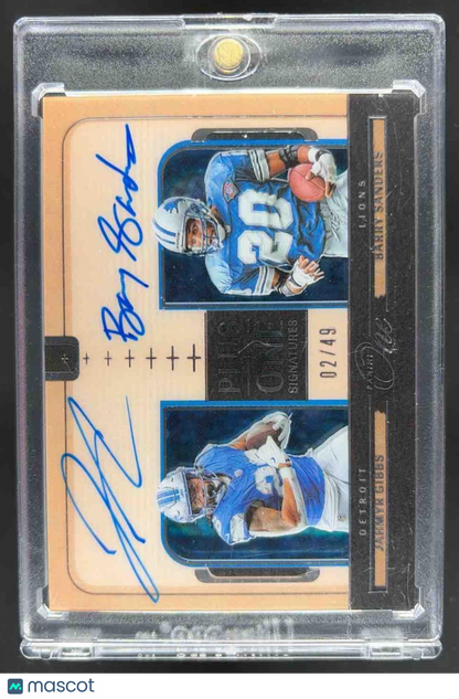 2023 Panini One Jahmyr Gibbs #108 Bronze 2/49 Auto RC Day Lions