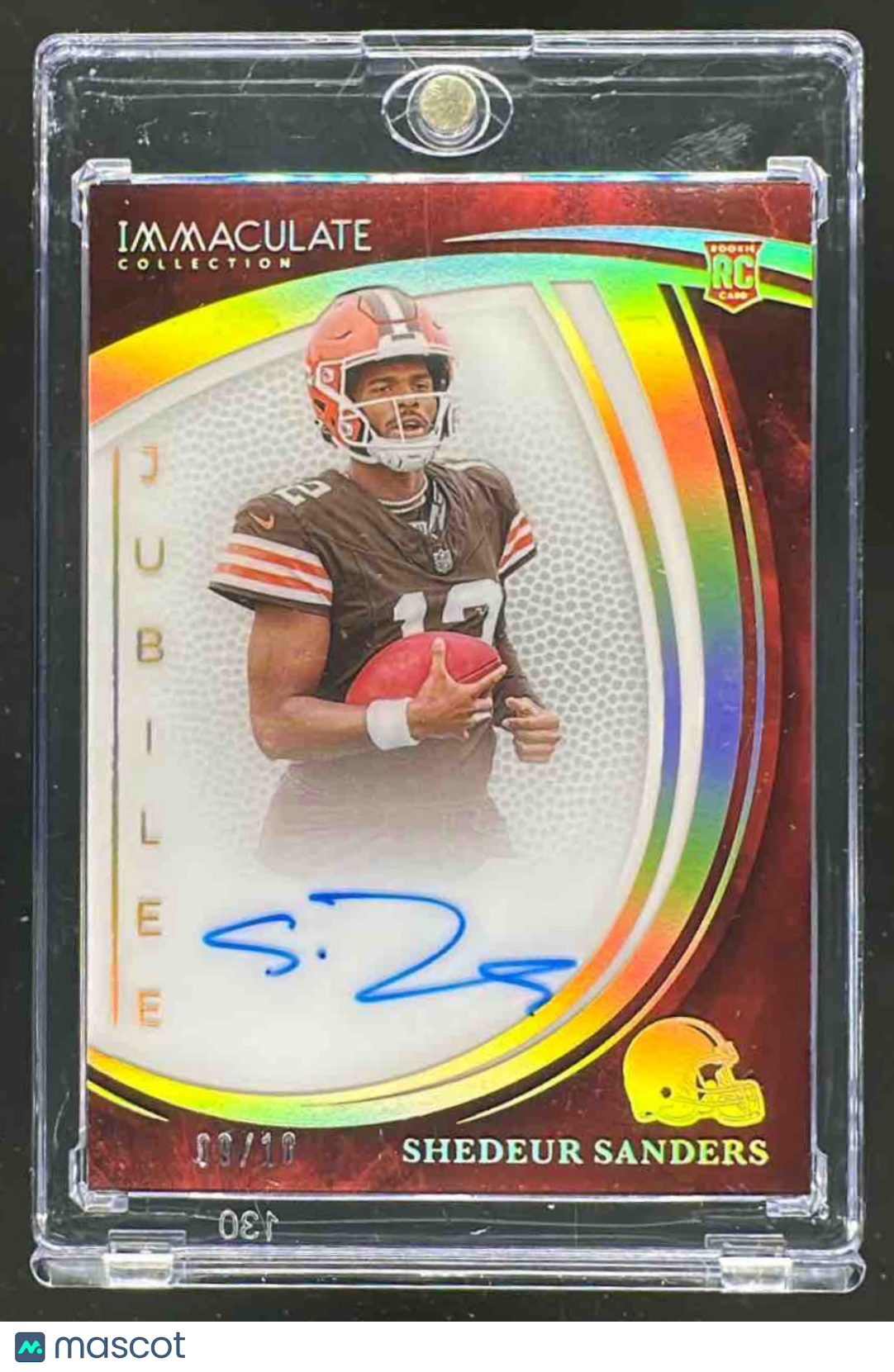 2025 Panini Immaculate Collection Shedeur Sanders #1 Rookie Auto Gold /10