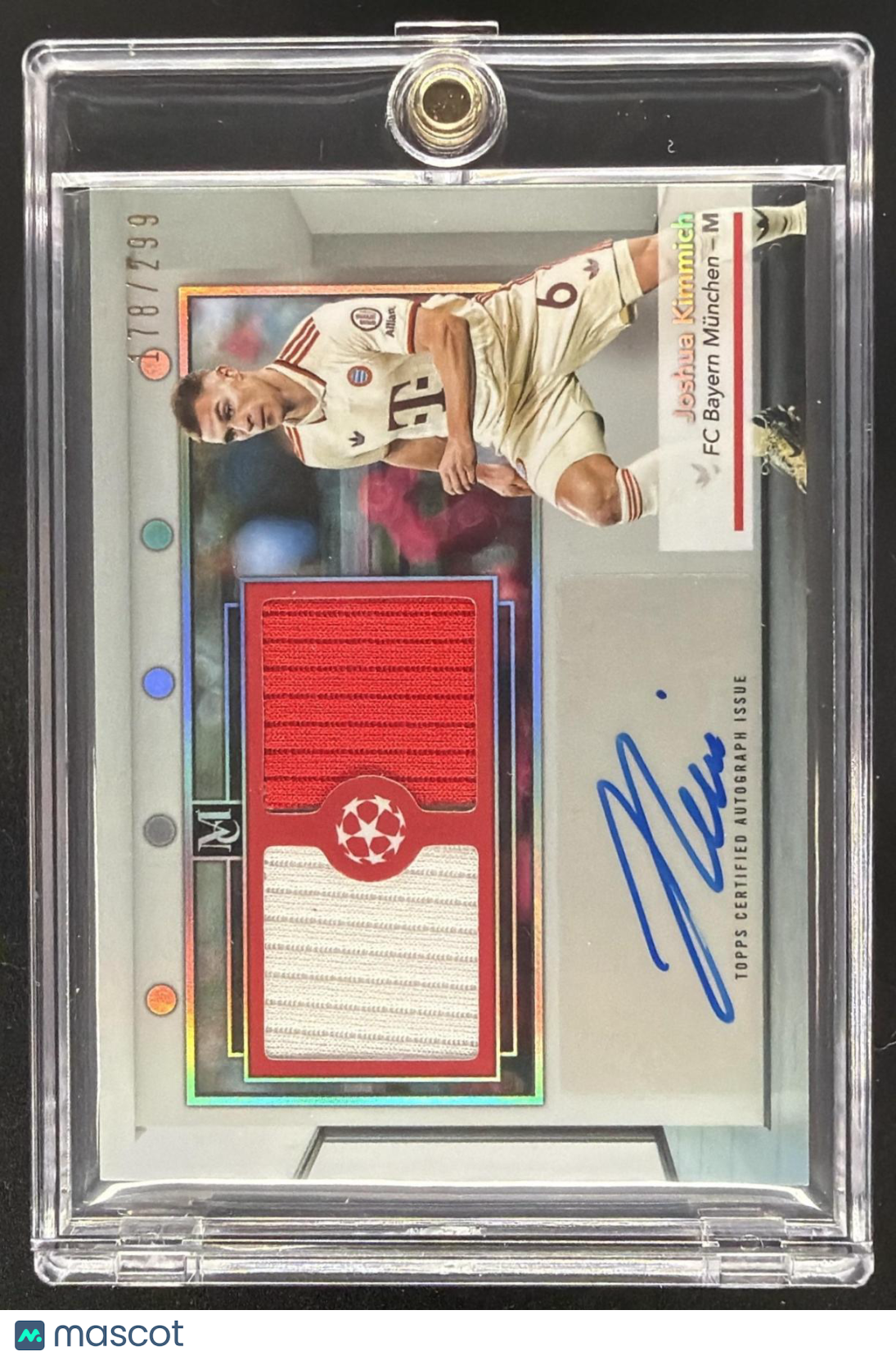 2024 Topps Museum UEFA Club Joshua Kimmich #SSR-JK Dual Relic Auto /299