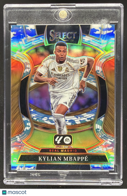 2025-26 Panini Select La Liga Kylian Mbappe #9 Terrace Winter Camo Prizm 10/30