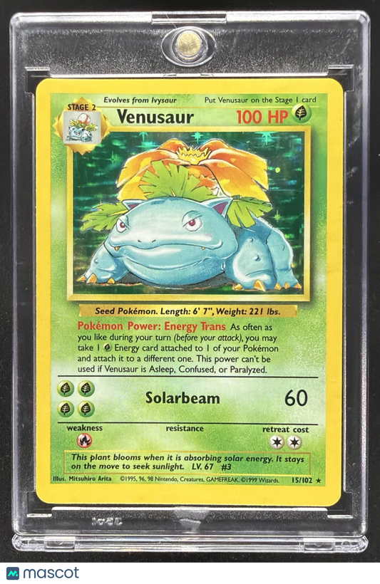 1999 Pokemon Set Venusaur #15/102