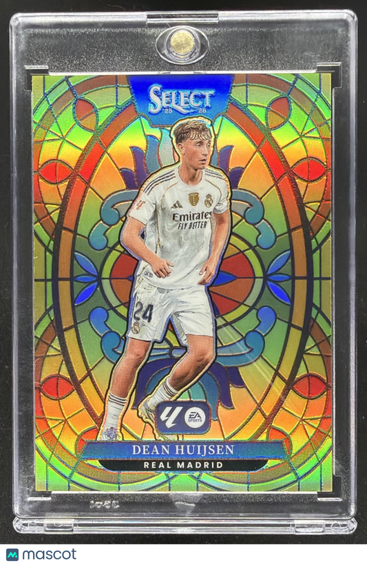 2025-26 Panini Select La Liga Dean Huijsen #27 Stained Glass