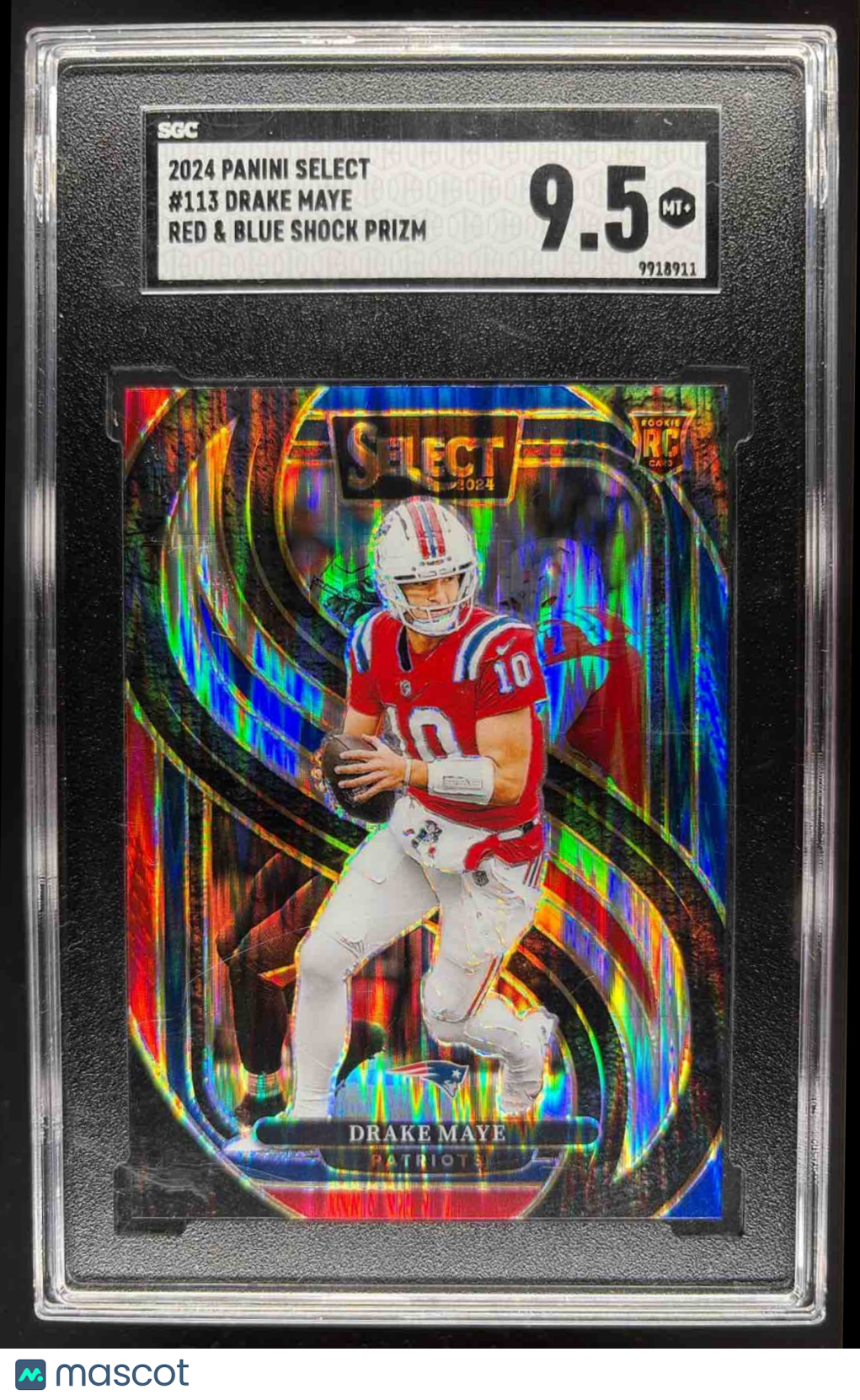 2024 Panini Select Drake Maye #113 Premier RC SGC 9.5