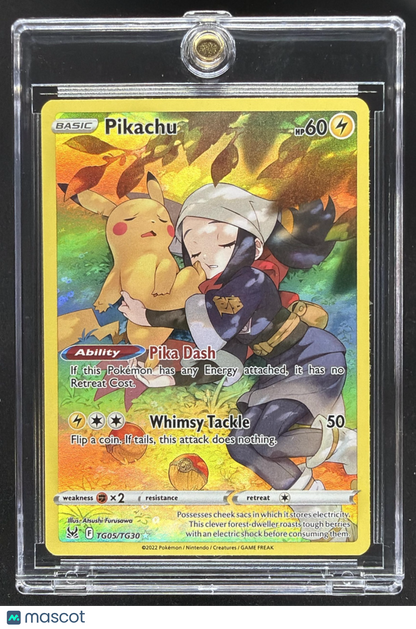 2022 Pokemon Sword & Shield Lost Origin Pikachu #TG05/TG30