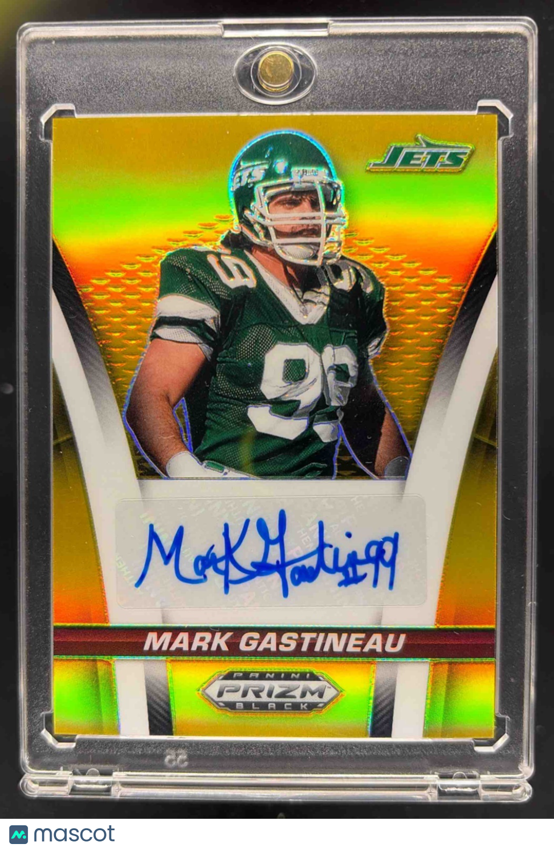 2025 Panini Prizm Black Mark Gastineau #SS-MGU Sensational Signatures Gold /10 Auto