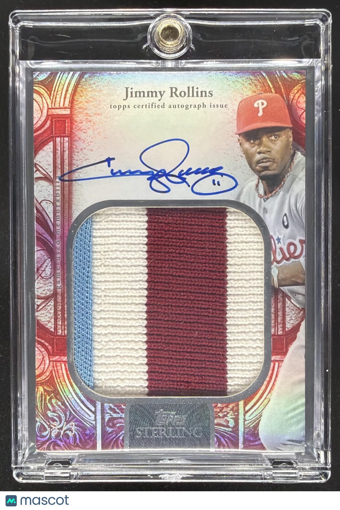2025 Topps Sterling Jimmy Rollins #SSA-JRO Patch Auto /3