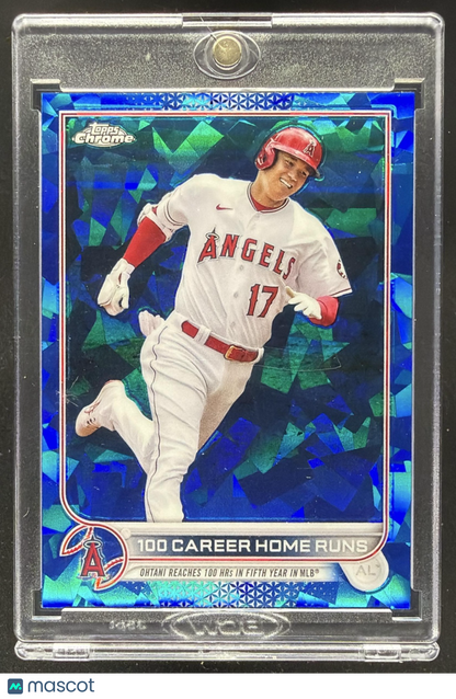 2022 Topps Chrome Update Sapphire Shohei Ohtani 100 HR